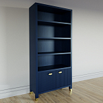 Книжный Стеллаж Elsa Dreams Blue с задней стенкой варинант исполнения - 2 | Loft Concept в Омске