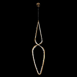 Подвесной светильник обрамленный элементами в виде кристаллов Smooth Shine варинант исполнения - 3 | Loft Concept в Омске