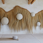 Большая дизайнерская Инсталляция из соломы RAFFIA Installation  варинант исполнения - 2 | Loft Concept в Омске