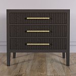 Тумба Primo  с тремя ящиками шпон темный орех варинант исполнения - 2 | Loft Concept в Омске