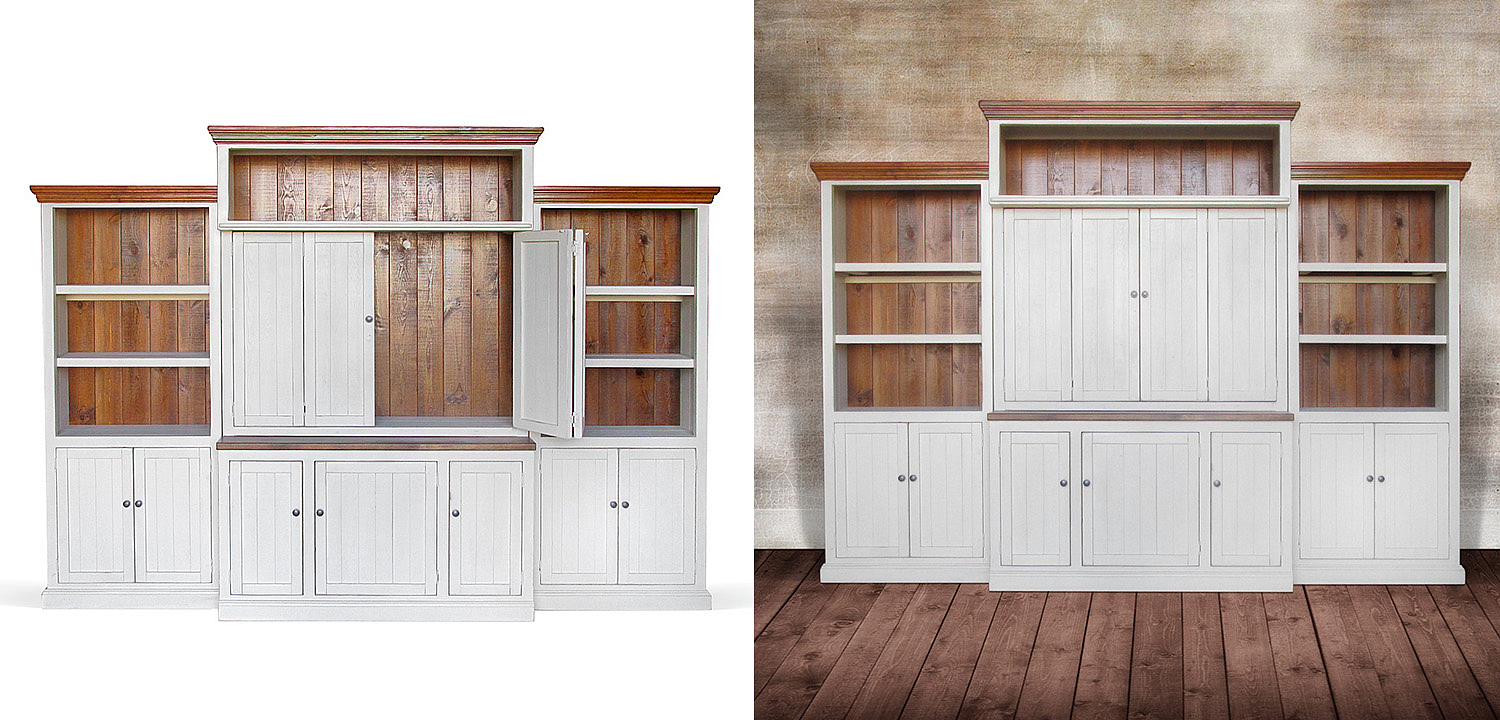 Шкаф-стеллаж Venanzo Provence HARMONIE Weathered White Шкаф-стеллаж Venanzo Provence HARMONIE Weathered White - Loft-Concept в Омске