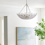 Люстра декорированная цветами из стекла Lightness of Flowers варинант исполнения - 3 | Loft Concept в Омске