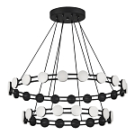 Люстра двухъярусная с круглыми светодиодными источниками света Maxine Light варинант исполнения - 3 | Loft Concept в Омске