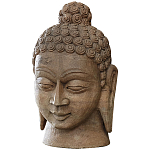 Статуэтка из камня Голова Будды Stone Buddha Head варинант исполнения - 2 | Loft Concept в Омске