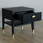 Прикроватная тумбочка с ящиком Elsa Dreams Black варинант исполнения - 2 | Loft Concept в Омске