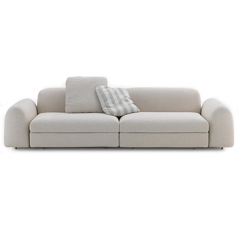 Дизайнерский Диван California трансформер прямой  Белый Черный в Омске | Loft Concept 