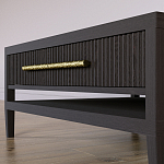 Кофейный стол Primo с двумя ящиками Темный орех варинант исполнения - 5 | Loft Concept в Омске