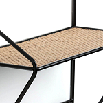 Настенная вешалка с полкой из ротанга Bourn Shelf-hanger варинант исполнения - 4 | Loft Concept в Омске