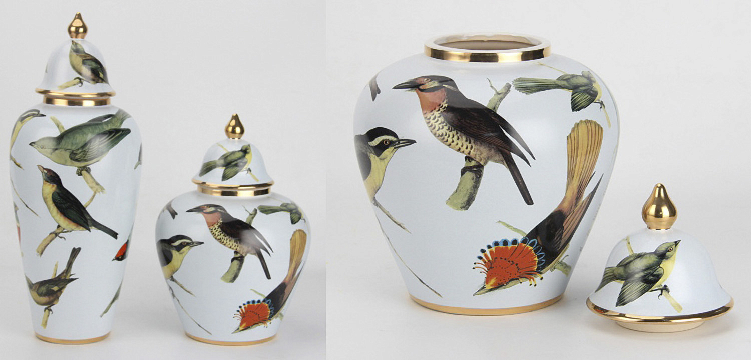 Ваза Blue Birds small Ваза Blue Birds small - Loft-Concept в Омске