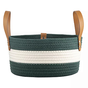 Корзина для хранения с ручками Interlacement Green 