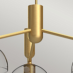 Люстра с 3-мя прозрачными полусферическими плафонами из стекла Alora Mood варинант исполнения - 3 | Loft Concept в Омске