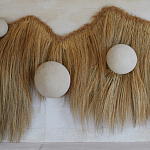 Большая дизайнерская Инсталляция из соломы RAFFIA Installation  варинант исполнения - 5 | Loft Concept в Омске