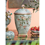 Ваза с крышкой и цветочным узором Genuine Chinese Classics варинант исполнения - 2 | Loft Concept в Омске