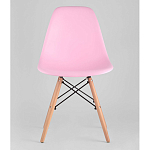 Пластиковый стул на ножках из массива бука Eames Pink варинант исполнения - 4 | Loft Concept в Омске