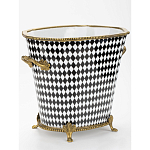 Фарфоровое кашпо Black and white square варинант исполнения - 2 | Loft Concept в Омске