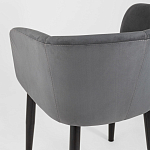 Мягкое кресло на металлических ножках Shaggy Dark Grey варинант исполнения - 6 | Loft Concept в Омске