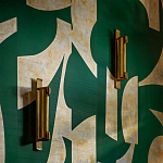 Обои ручная роспись в стиле Арт-деко Symphony Original colourway on Jade silk dupion варинант исполнения - 2 | Loft Concept в Омске
