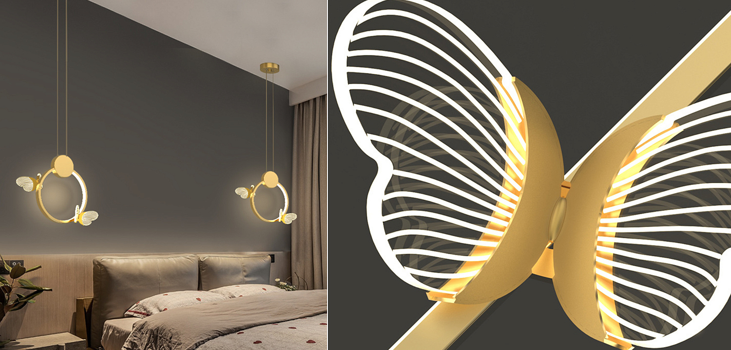 Светильник Butterfly Gold Circle Светильник Butterfly Gold Circle - Loft-Concept в Омске
