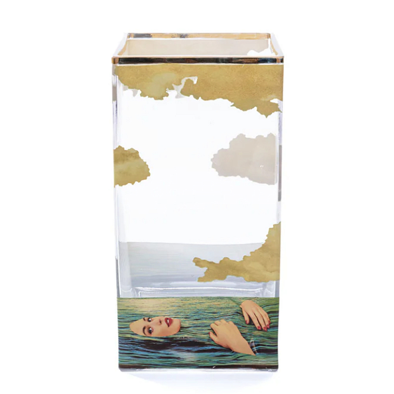 Стеклянная ваза SELETTI Seagirl Big  Мульти в Омске | Loft Concept 