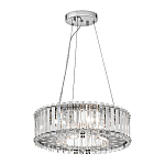 Люстра подвесная круглая с множеством вертикальных прямоугольных кристаллов Kichler варинант исполнения - 2 | Loft Concept в Омске