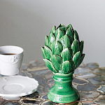 Статуэтка в виде артишока из зелёной керамики с глянцевыми лепестками Artichoke Decor  варинант исполнения - 2 | Loft Concept в Омске