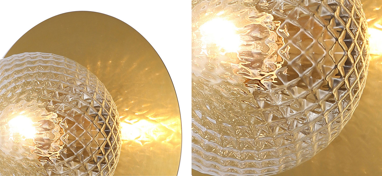 Бра медного цвета с узорчатым плафоном MATISSE - Loft-Concept в Омске