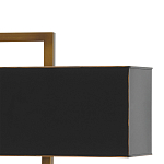 Настольная лампа прямоугольная с черным абажуром Strictness of Forms варинант исполнения - 1 | Loft Concept в Омске