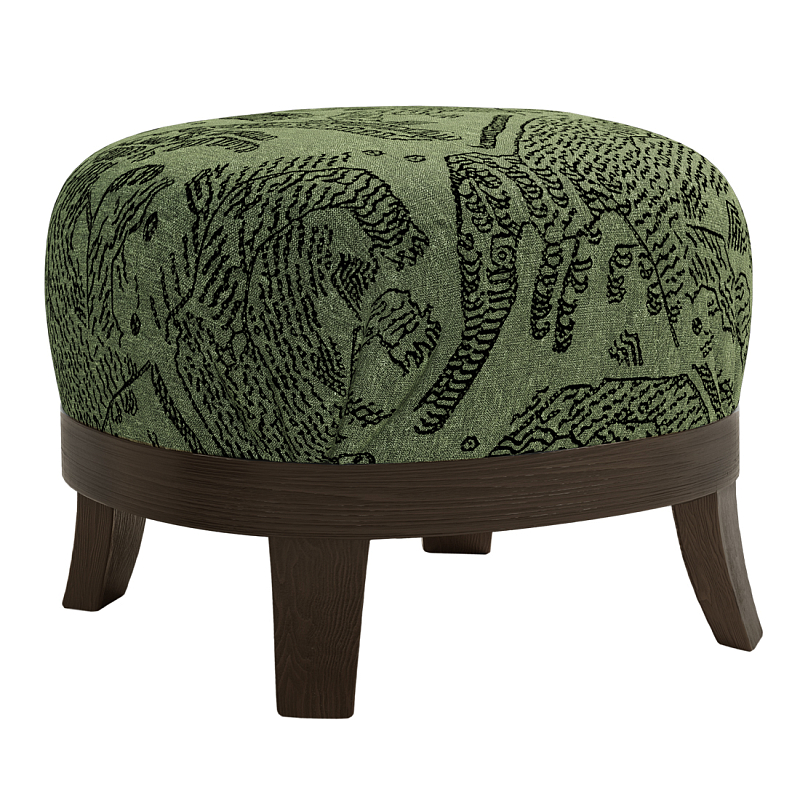 Пуф Turin Green Зеленый Коричневый в Омске | Loft Concept 