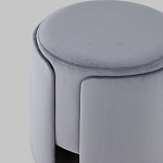 Пуф Alice Poof Grey Серый велюр варинант исполнения - 4 | Loft Concept в Омске