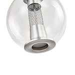 Подвесной светильник с плафоном в форме шара Inner Gleam Orb silver варинант исполнения - 6 | Loft Concept в Омске