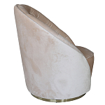 Кресло вращающееся велюровое кремовое Rotation варинант исполнения - 1 | Loft Concept в Омске