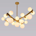 Люстра подвесная фигурная с белыми лампами в форме шара Felicitat варинант исполнения - 4 | Loft Concept в Омске
