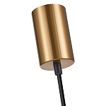 Подвесной светильник со стеклянным плафоном в форме бокала янтарного цвета Prestige варинант исполнения - 5 | Loft Concept в Омске