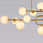 Люстра подвесная с белыми лампами в форме шара Flute варинант исполнения - 3 | Loft Concept в Омске