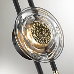 Бра с черным основанием и золотистым декором Bruno варинант исполнения - 2 | Loft Concept в Омске