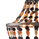 Люстра каплевидной формы с подвесками в виде декоративных бусин Flat Beads варинант исполнения - 1 | Loft Concept в Омске