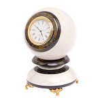 Часы настольные в виде шара из натурального камня Ball Stone Clock варинант исполнения - 10 | Loft Concept в Омске