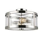 Потолочный светильник с цилиндрическим плафоном из прозрачного пузырькового стекла Feiss варинант исполнения - 1 | Loft Concept в Омске