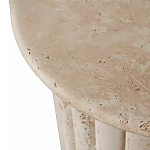 Дизайнерский журнальный стол круглый с фактурным основанием Kibul варинант исполнения - 2 | Loft Concept в Омске