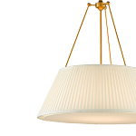Подвесной светильник светодиодный с фактурным тканевым конусообразным абажуром White Fabric Lampshade варинант исполнения - 2 | Loft Concept в Омске