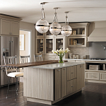 Подвесной светильник с рифленым стеклянным плафоном в форме шара Kichler варинант исполнения - 9 | Loft Concept в Омске