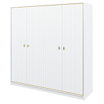 Шкаф белый четырёхдверный для одежды Antique Order варинант исполнения - 1 | Loft Concept в Омске