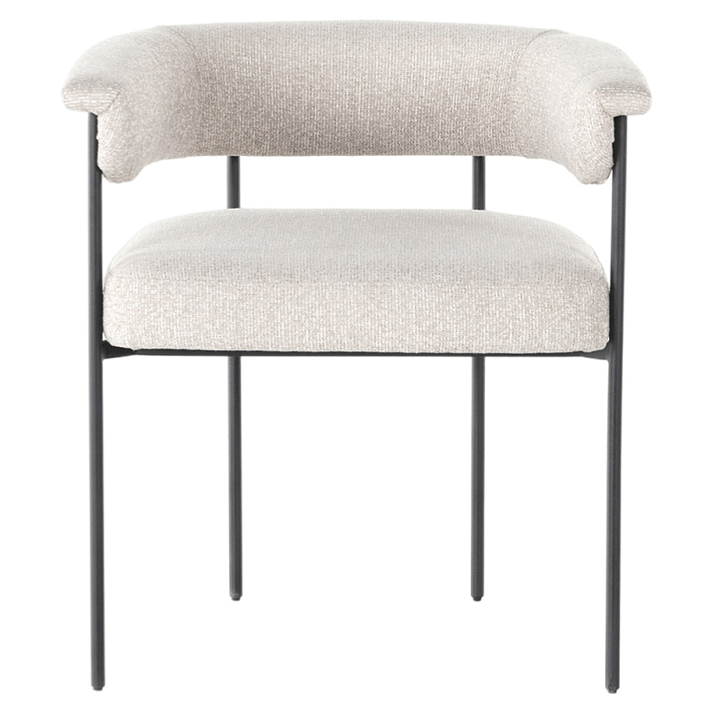 Стул мягкий в современном стиле Practical Modern Chair Черный Бежевый в Омске | Loft Concept 