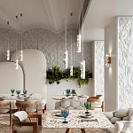 Подвесной светильник с цилиндрическим белым бетонным плафоном Terrazzo Light варинант исполнения - 3 | Loft Concept в Омске