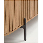 Буфет высокий из дерева манго и металла с открытыми полками и 2-мя дверцами Toinette варинант исполнения - 4 | Loft Concept в Омске