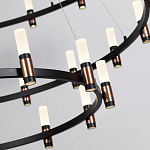 Люстра подвесная с тремя круглыми ярусами и цилиндрическими плафонами Arnaut Light варинант исполнения - 5 | Loft Concept в Омске