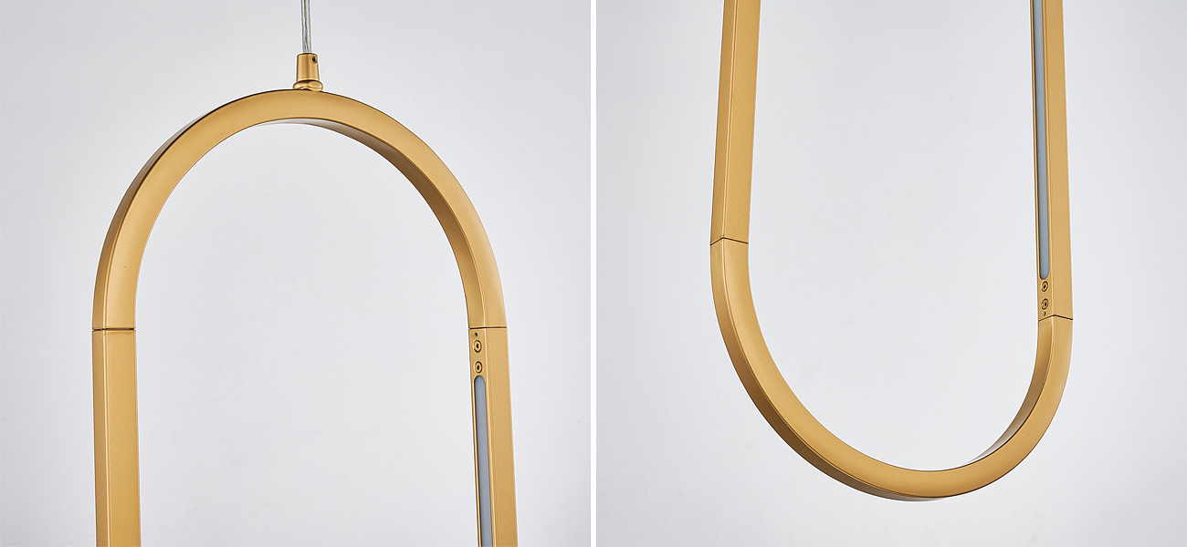 Овальный подвесной светильник Roll and Hill Gold - Loft-Concept в Омске