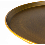 Столик журнальный металлический в форме перевернутого бокала Golden Glass варинант исполнения - 1 | Loft Concept в Омске