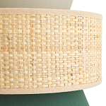 Бра с плетеным декором Bonnie Wicker Green Wall Lamp варинант исполнения - 3 | Loft Concept в Омске