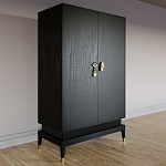 Платяной шкаф Elsa Dreams Black с 2-мя фасадами варинант исполнения - 2 | Loft Concept в Омске